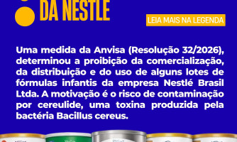 ANVISA | ALERTA DE LEITE CONTAMINADO